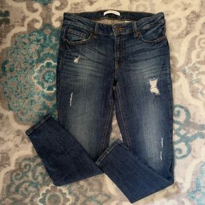 Eunina Midrise Destructed Skinny Jeans